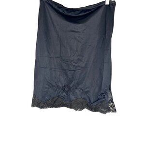 Vintage Floral Lace Lingerie Black M Slip Feminine Sexy Intimates 60s Chic Boho